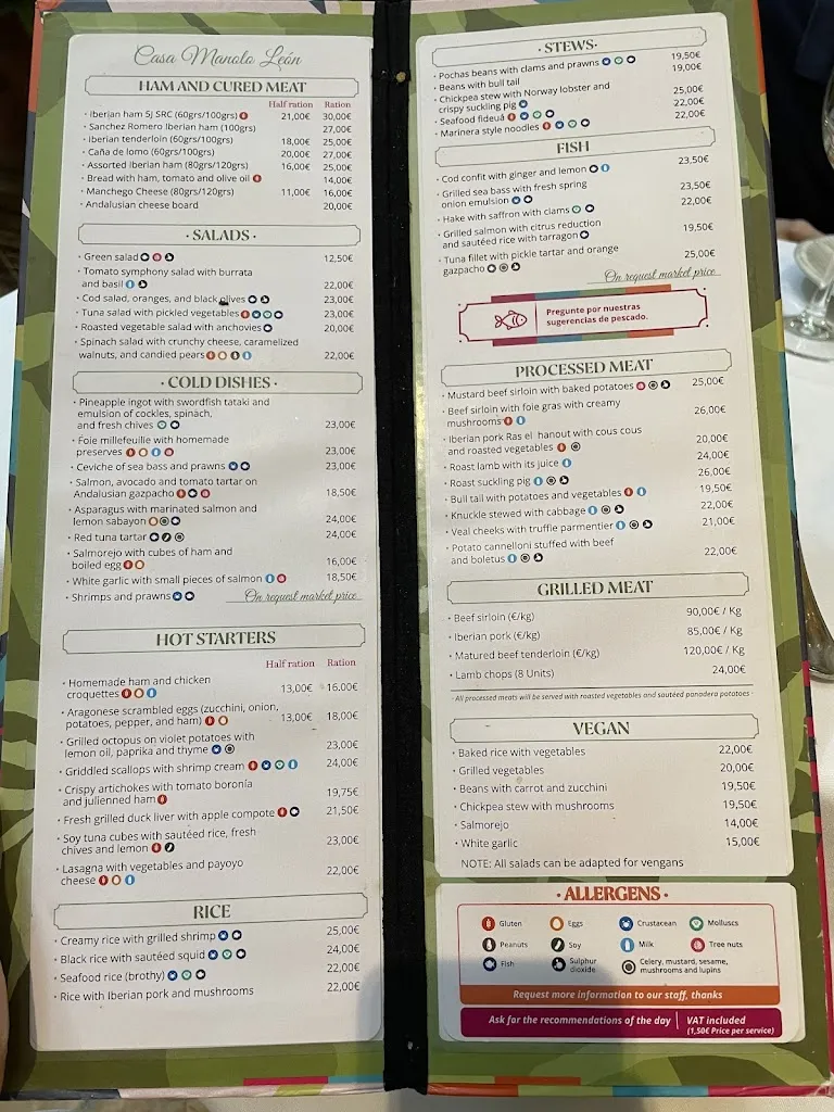 Menu_Casa Manolo León_Sevilla_image_4