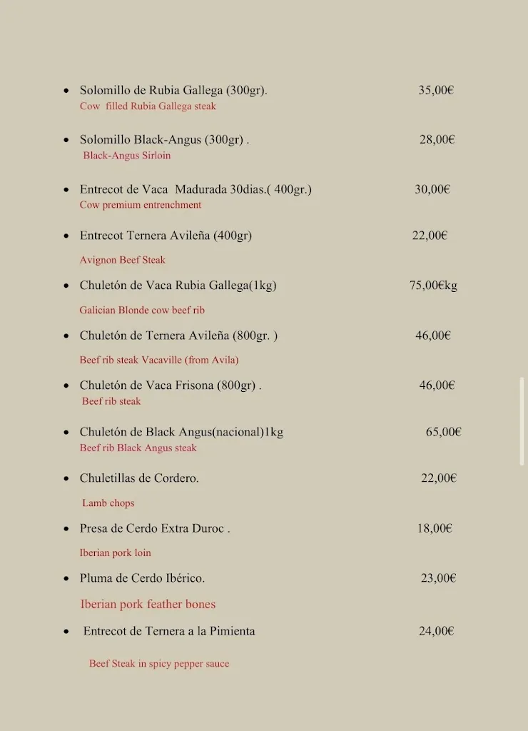 Menu_Asador Restaurante La Quesería_Carboneras_image_1