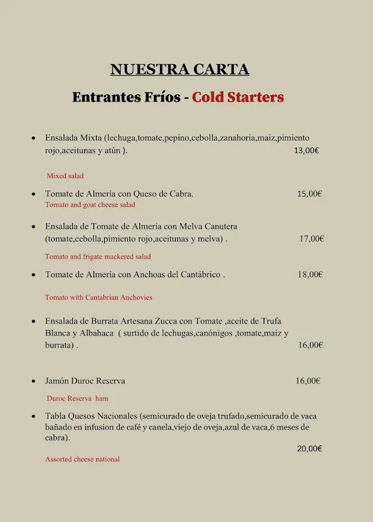 Menu_Asador Restaurante La Quesería_Carboneras_image_2