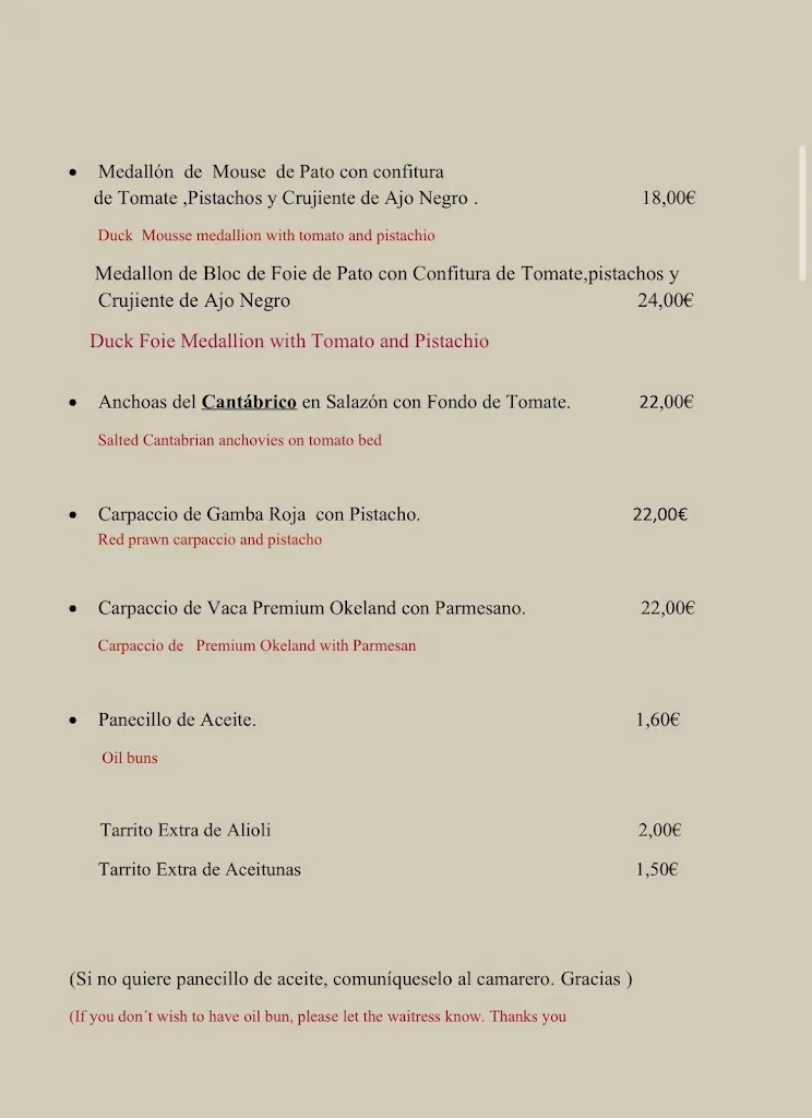 Menu_Asador Restaurante La Quesería_Carboneras_image_4