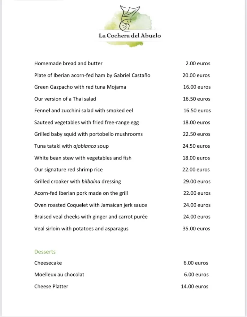 Menu_Restaurante La Cochera del Abuelo_Sevilla_image_2