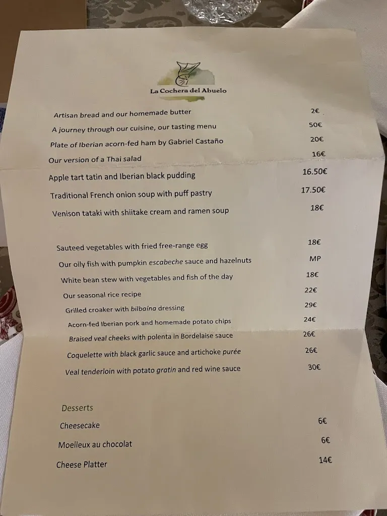 Menu_Restaurante La Cochera del Abuelo_Sevilla_image_3