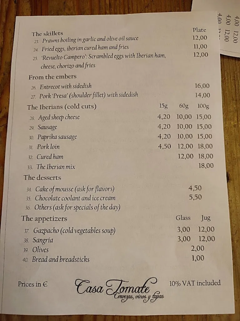 Menu_El Pasaje Tapas_Sevilla_image_2