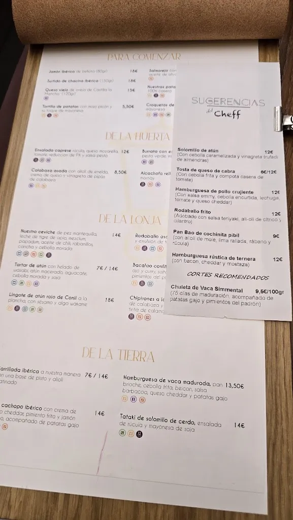 Menu_El Pasaje Tapas_Sevilla_image_3