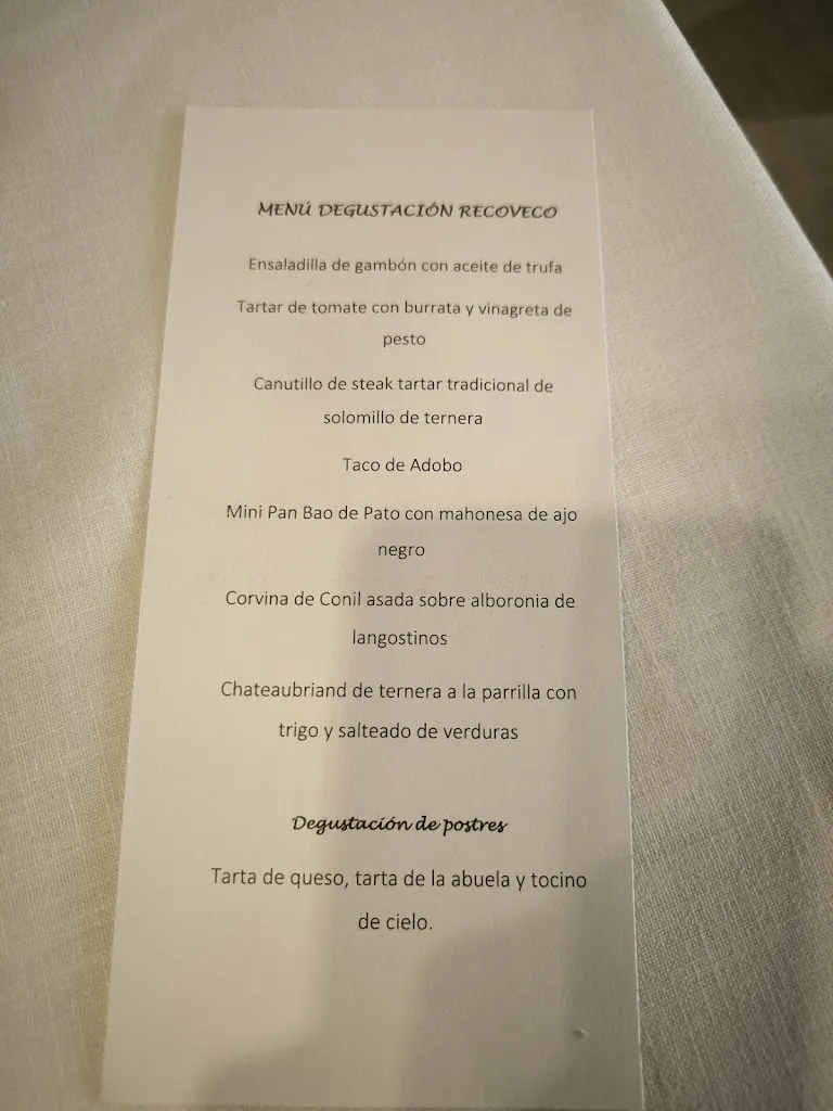 Menu_Recoveco Restaurant_Sevilla_image_4