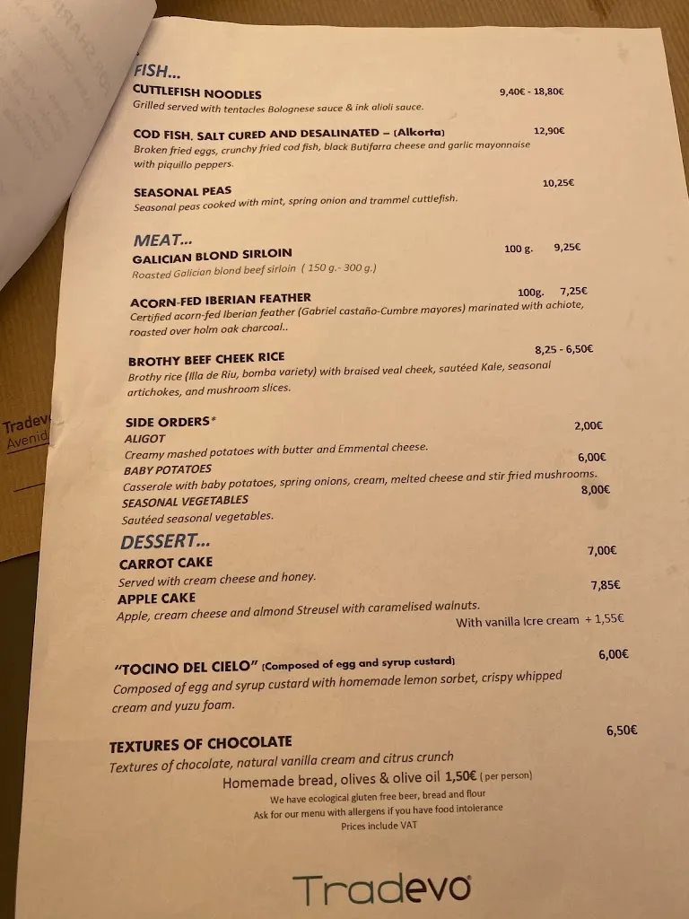 Menu_Tradevo Centro_Sevilla_image_2