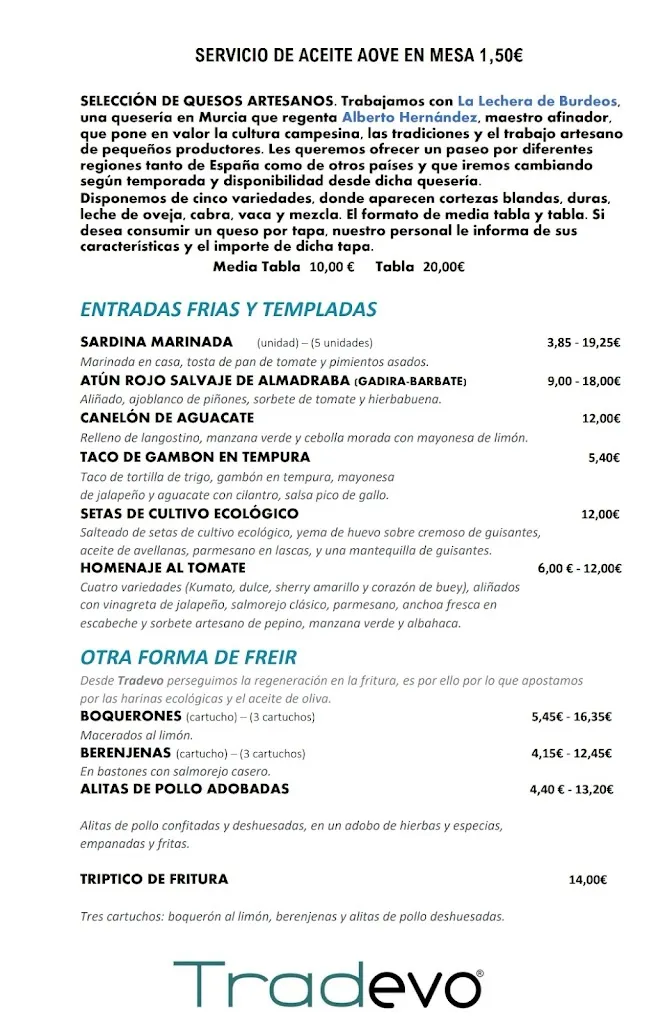 Menu_Tradevo Centro_Sevilla_image_4