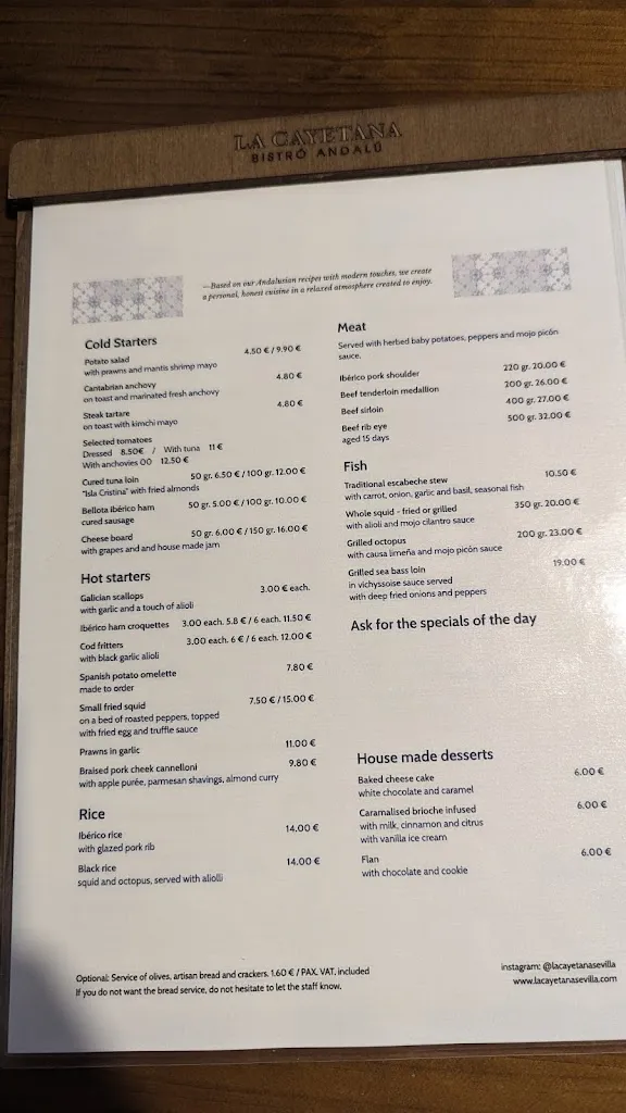 Menu_La Cayetana Marqués de Paradas | Restaurante Sevilla_Sevilla_image_3