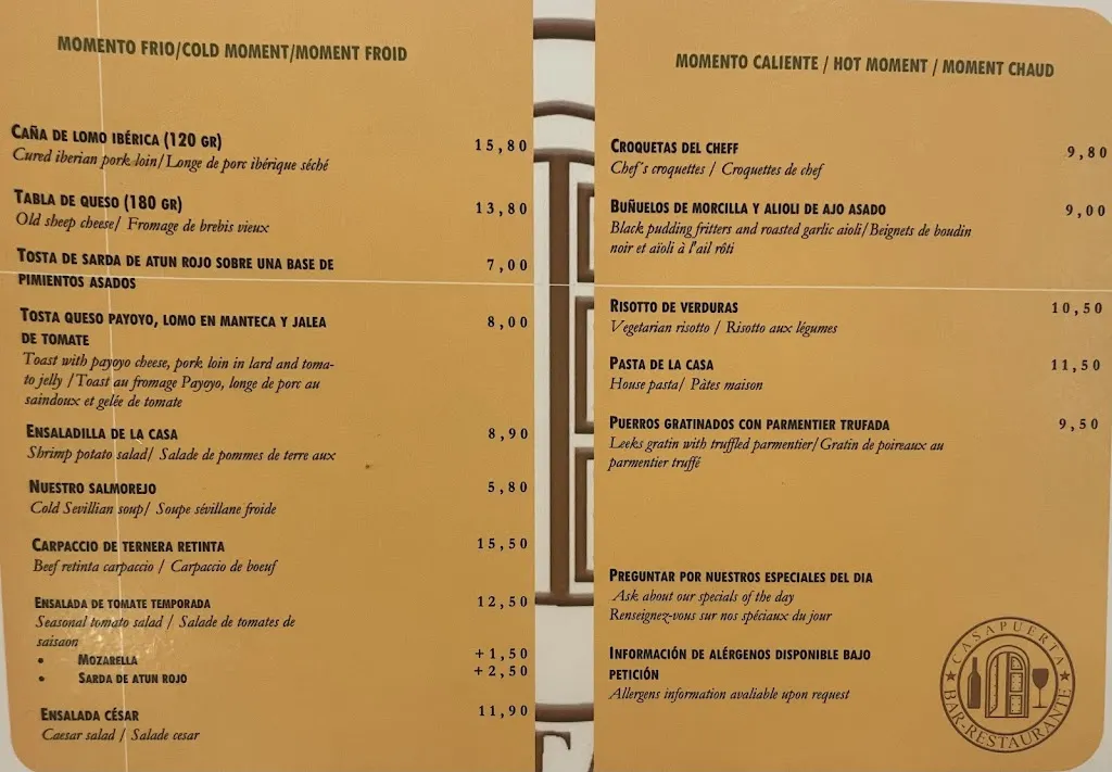 Menu_Restaurante La Casapuerta_Sevilla_image_1