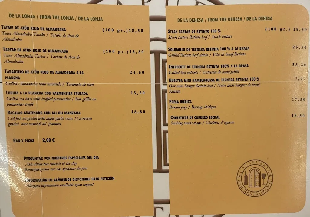 Menu_Restaurante La Casapuerta_Sevilla_image_2