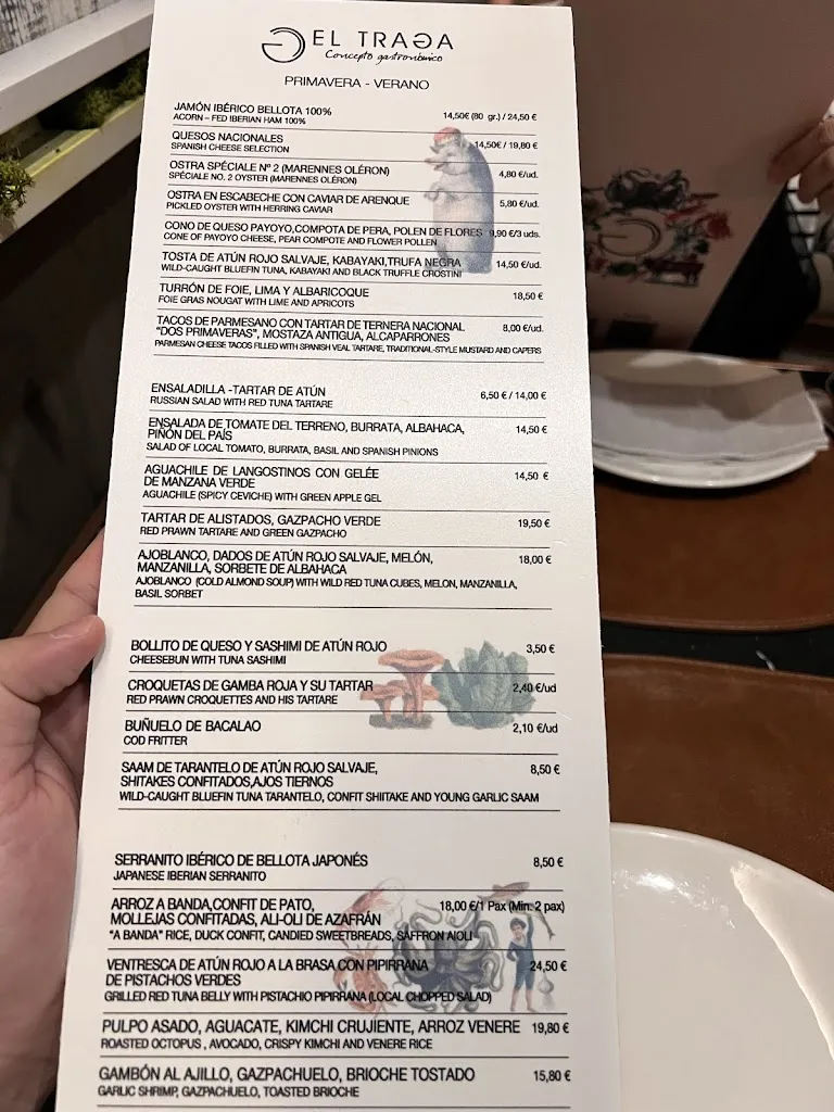 Menu_El Traga_Sevilla_image_1