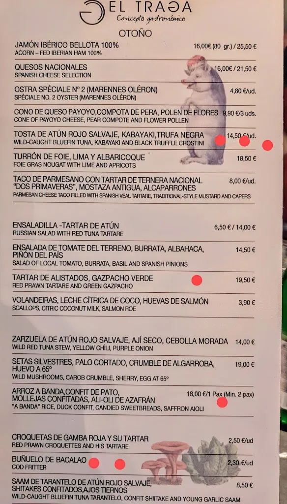 Menu_El Traga_Sevilla_image_2