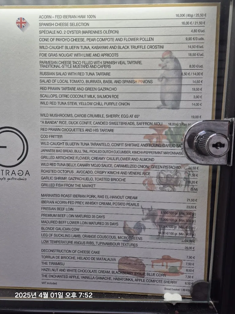 Menu_El Traga_Sevilla_image_3