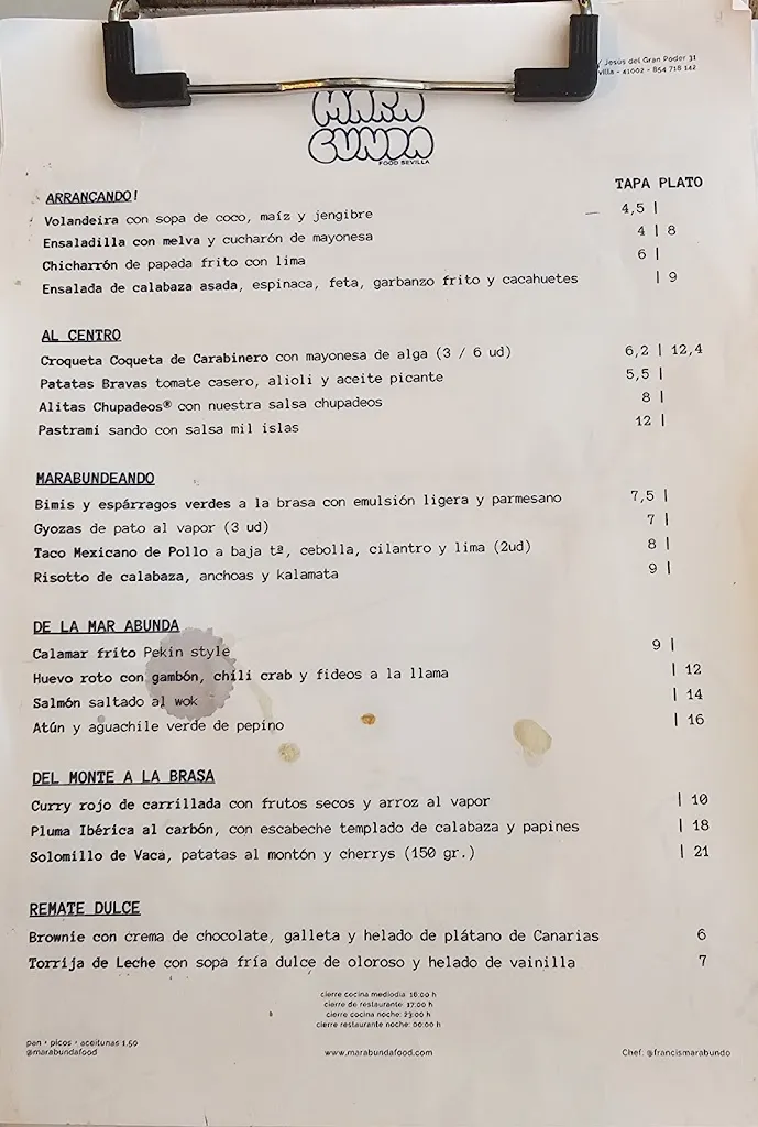 Menu_Marabunda Sevilla Restaurante tapas Bar_Sevilla_image_2