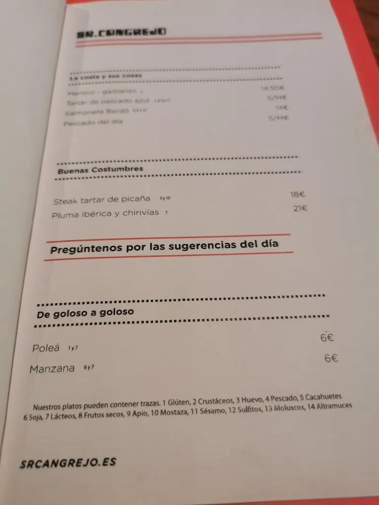 Menu_Sr. Cangrejo | Restaurante en Sevilla_Sevilla_image_2