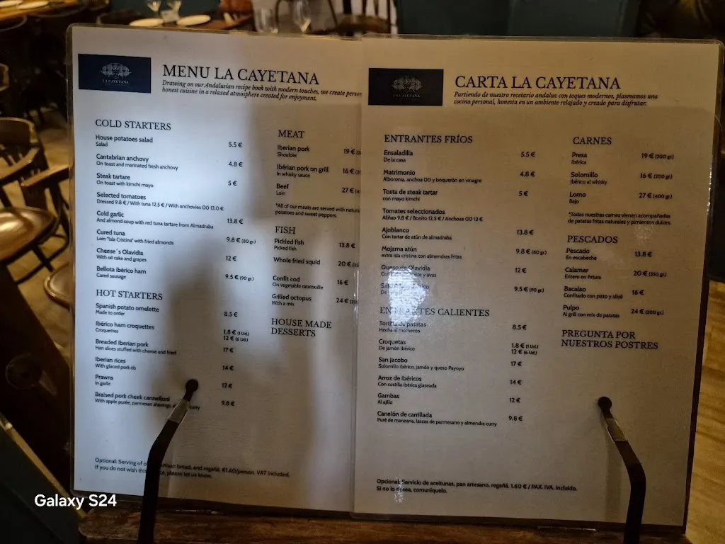 Menu_La Cayetana | Restaurante Sevilla_Sevilla_image_2