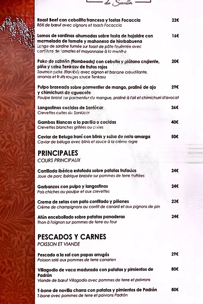 Menu_Restaurante Mirador de Sevilla_Sevilla_image_2