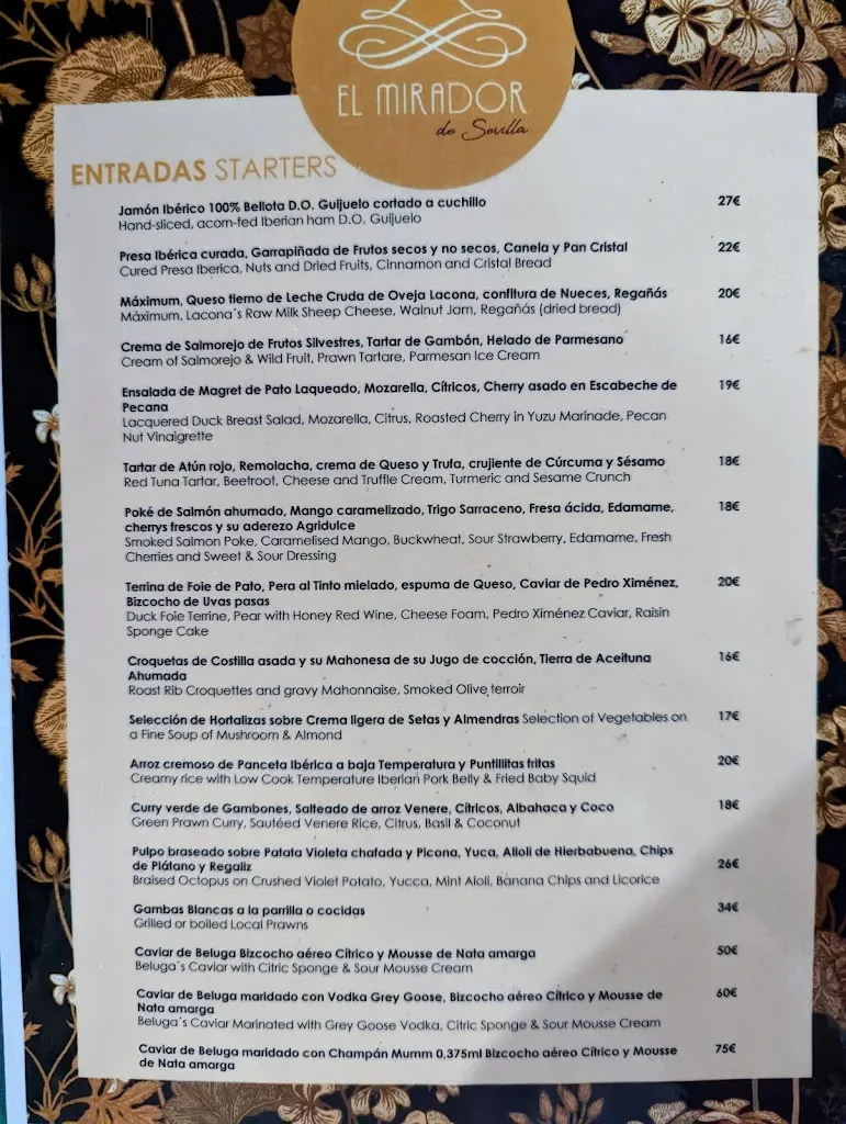 Menu_Restaurante Mirador de Sevilla_Sevilla_image_3