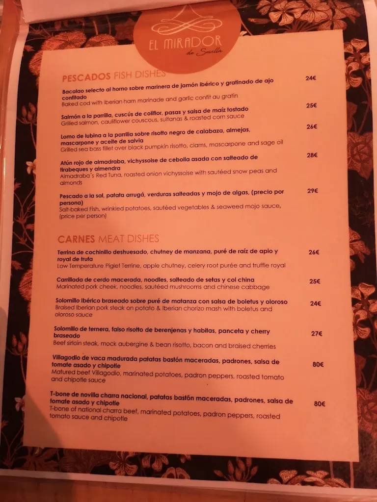 Menu_Restaurante Mirador de Sevilla_Sevilla_image_4