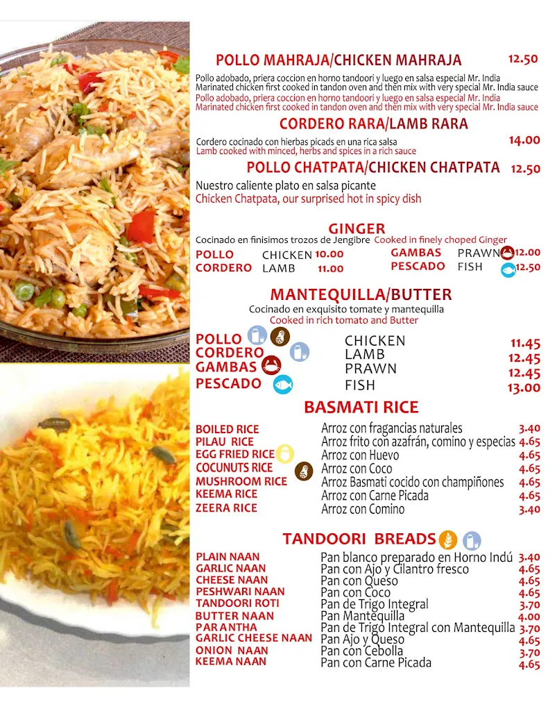 Menu_Bollywood Indian Restaurant Sevilla_Sevilla_image_1