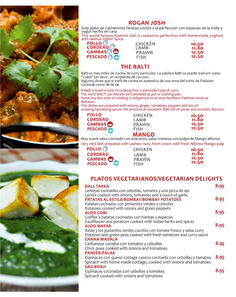 Menu_Bollywood Indian Restaurant Sevilla_Sevilla_image_2