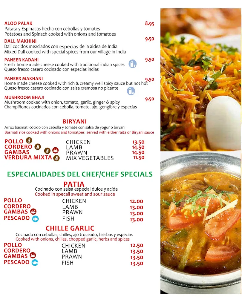 Menu_Bollywood Indian Restaurant Sevilla_Sevilla_image_3