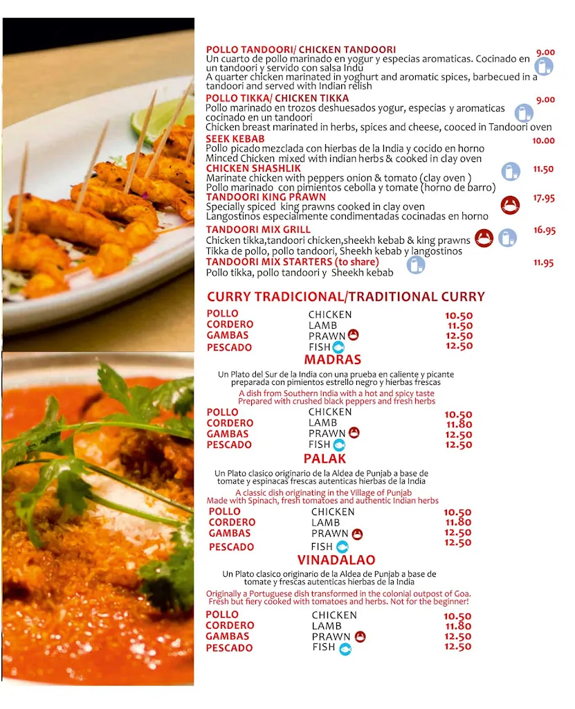 Menu_Bollywood Indian Restaurant Sevilla_Sevilla_image_4