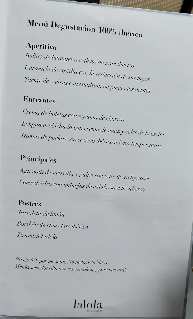 Menu_Lalola de Javi Abascal_Sevilla_image_1