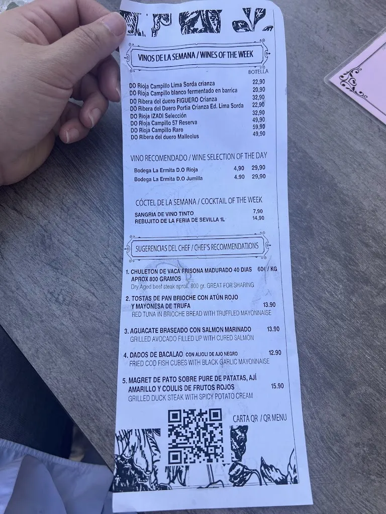 Menu_La Malvaloca_Sevilla_image_4