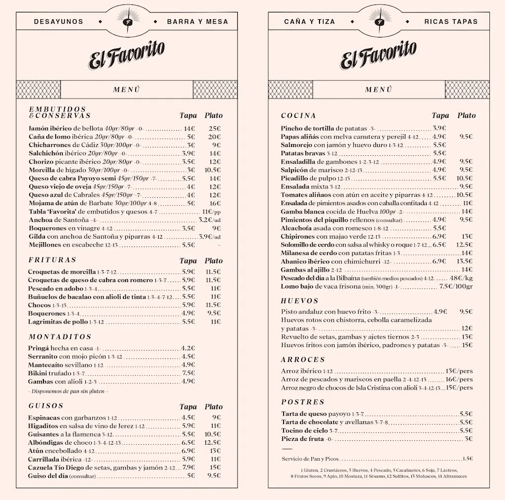 Menu_El Favorito - Bar de tapas | El Arenal, Sevilla_Sevilla_image_2