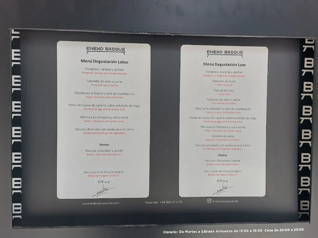 Menü_Eneko Basque_Sevilla_Bild_2