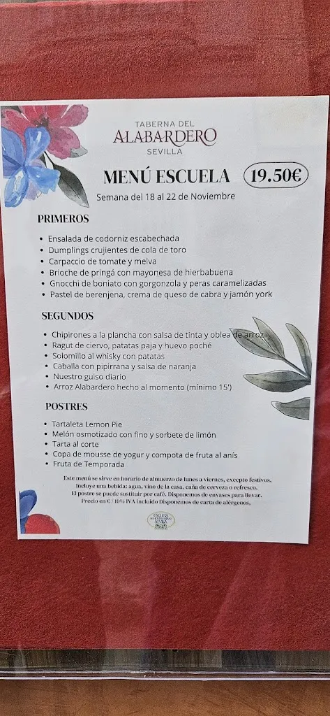 Menu_Taberna del Alabardero Sevilla - Restaurante en Sevilla centro_Sevilla_image_4