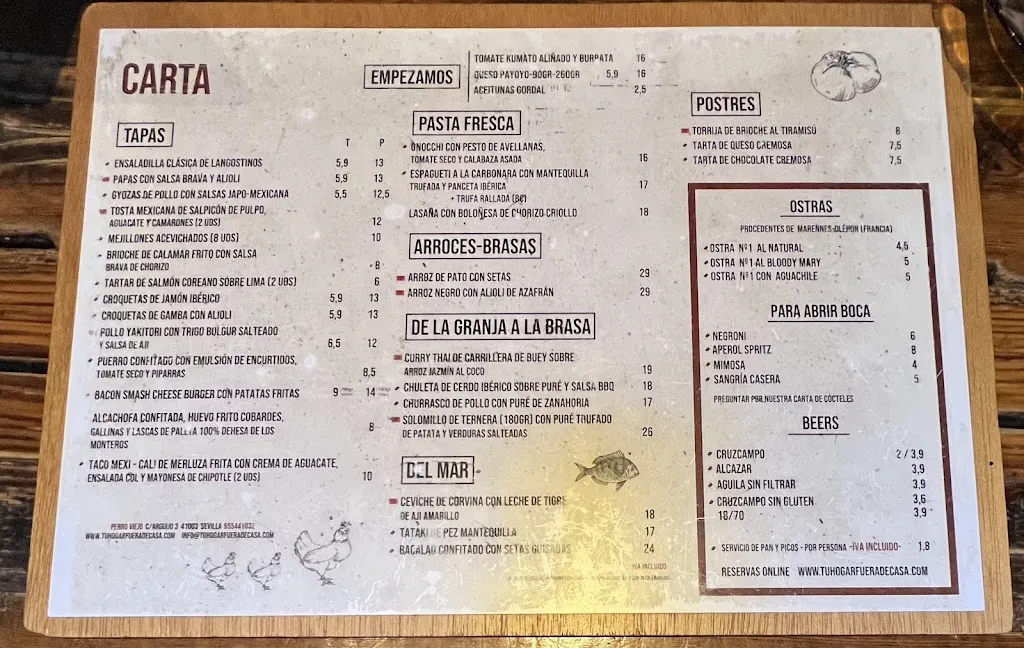 Menu_Perro Viejo_Sevilla_immagine_1