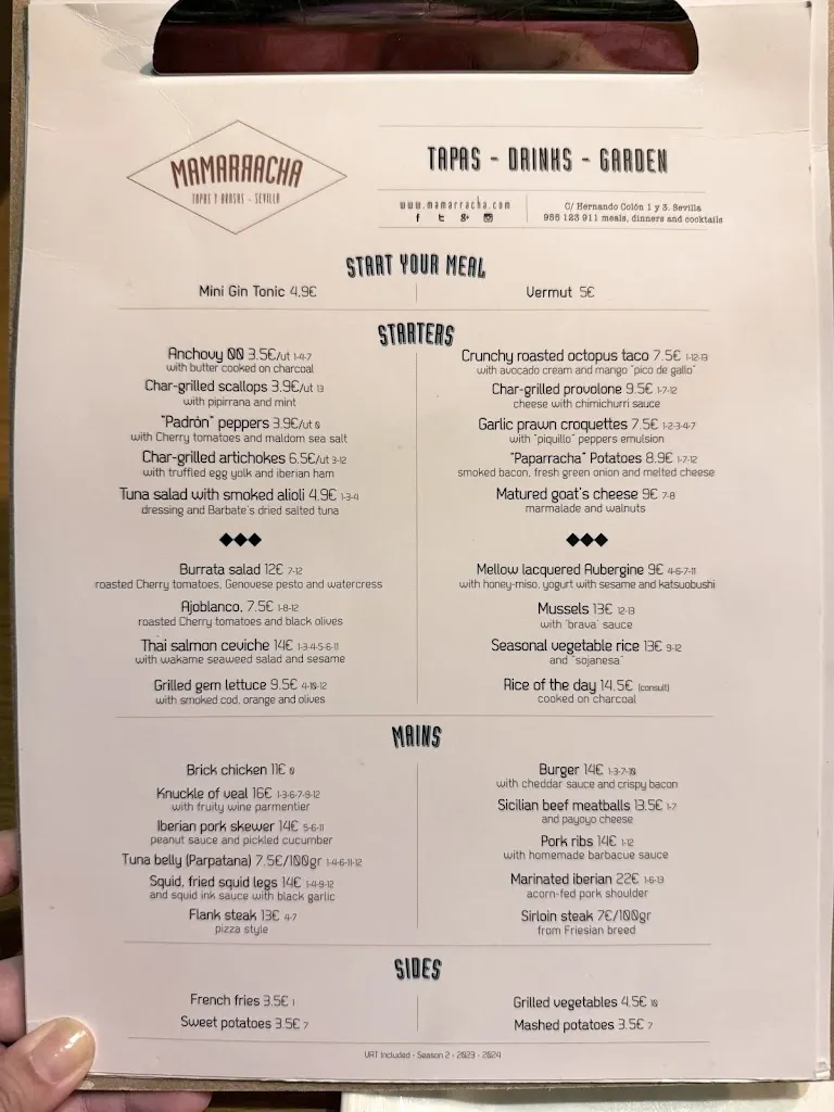 Menu_Mamarracha Tapas Bar | Sevilla_Sevilla_image_3