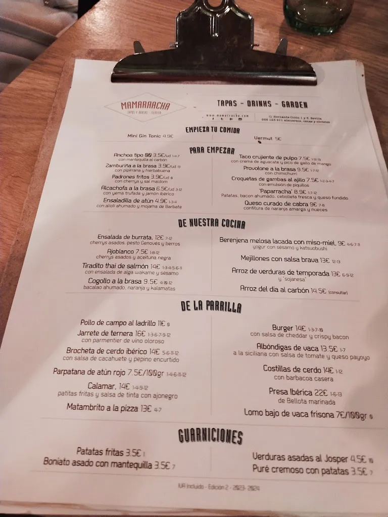 Menu_Mamarracha Tapas Bar | Sevilla_Sevilla_image_4