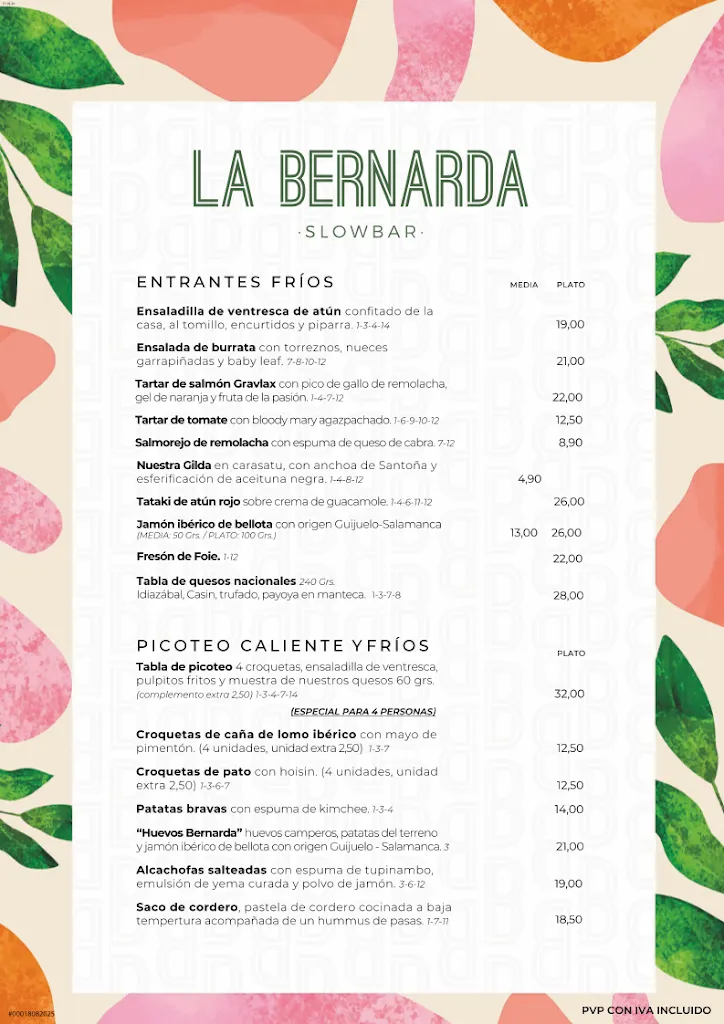 Menu_La Bernarda_Sevilla_image_2