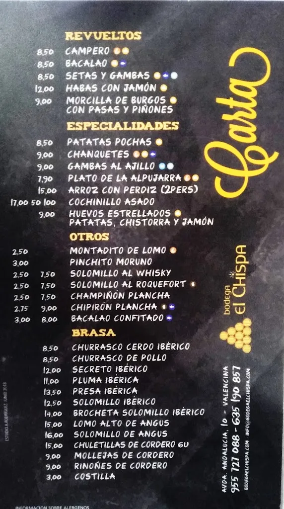 Menu_El Chispa_Valencina de la Concepción_image_3