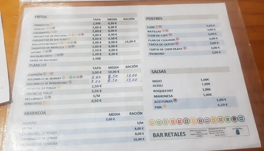 Menu_Los Retales_Valencina de la Concepción_image_1