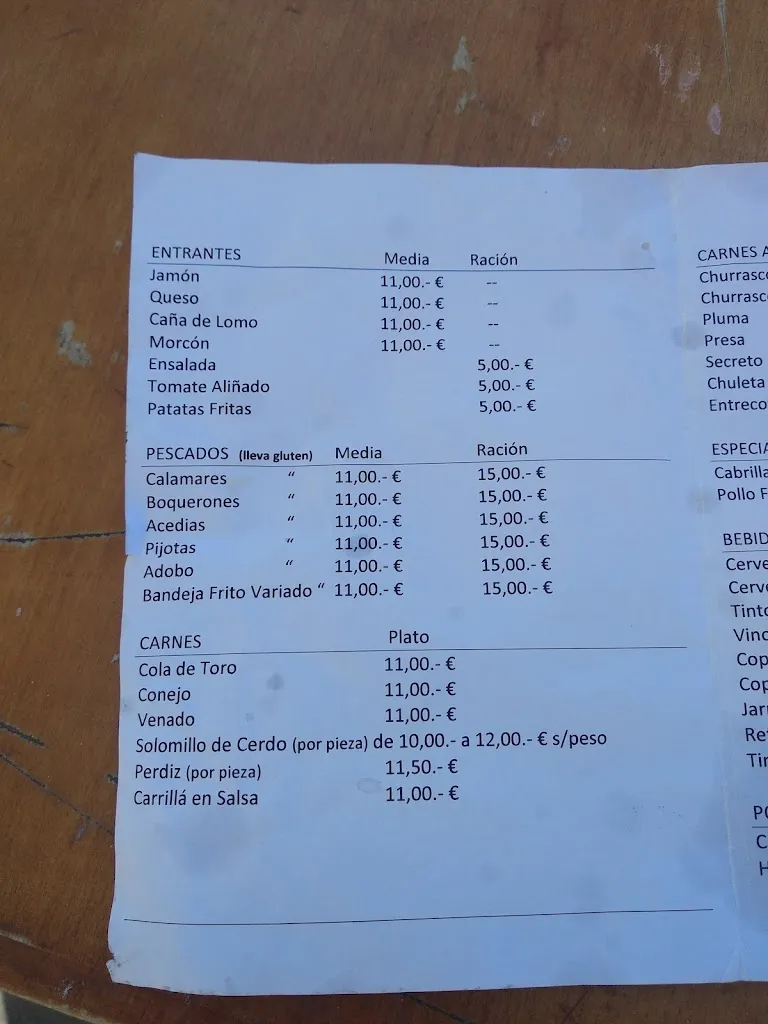 Menu_Bar Las 4 Esquinas_Valencina de la Concepción_immagine_2