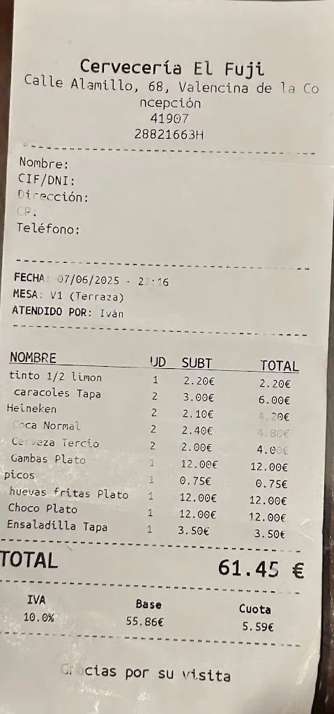 Paco Pérez Carrasco_Cervecería El Fuji_Valencina de la Concepción_review