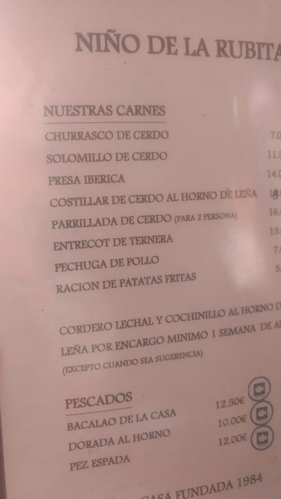 Menu_MESON EL NIÑO DE LA RUBITA_Valencina de la Concepción_image_4