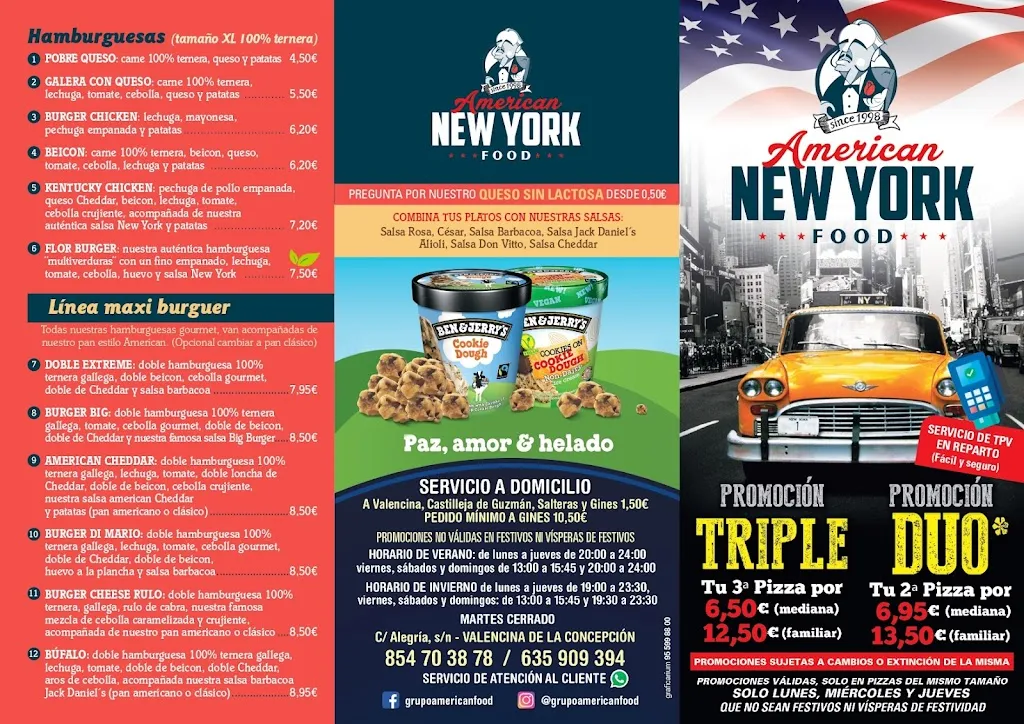 Menu_American New York Food Pizzeria_Valencina de la Concepción_image_2