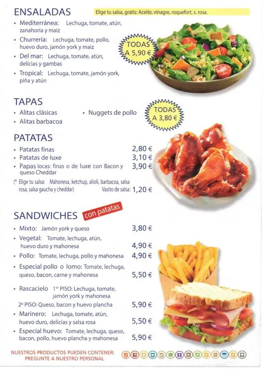 Menü_La Churreria_Villamanrique de la Condesa_Bild_1