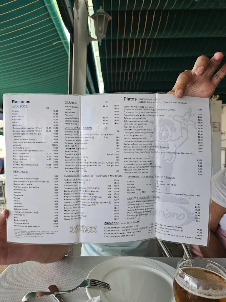 Menu_Juan Mariano Beachfront Restaurant_Carboneras_immagine_1