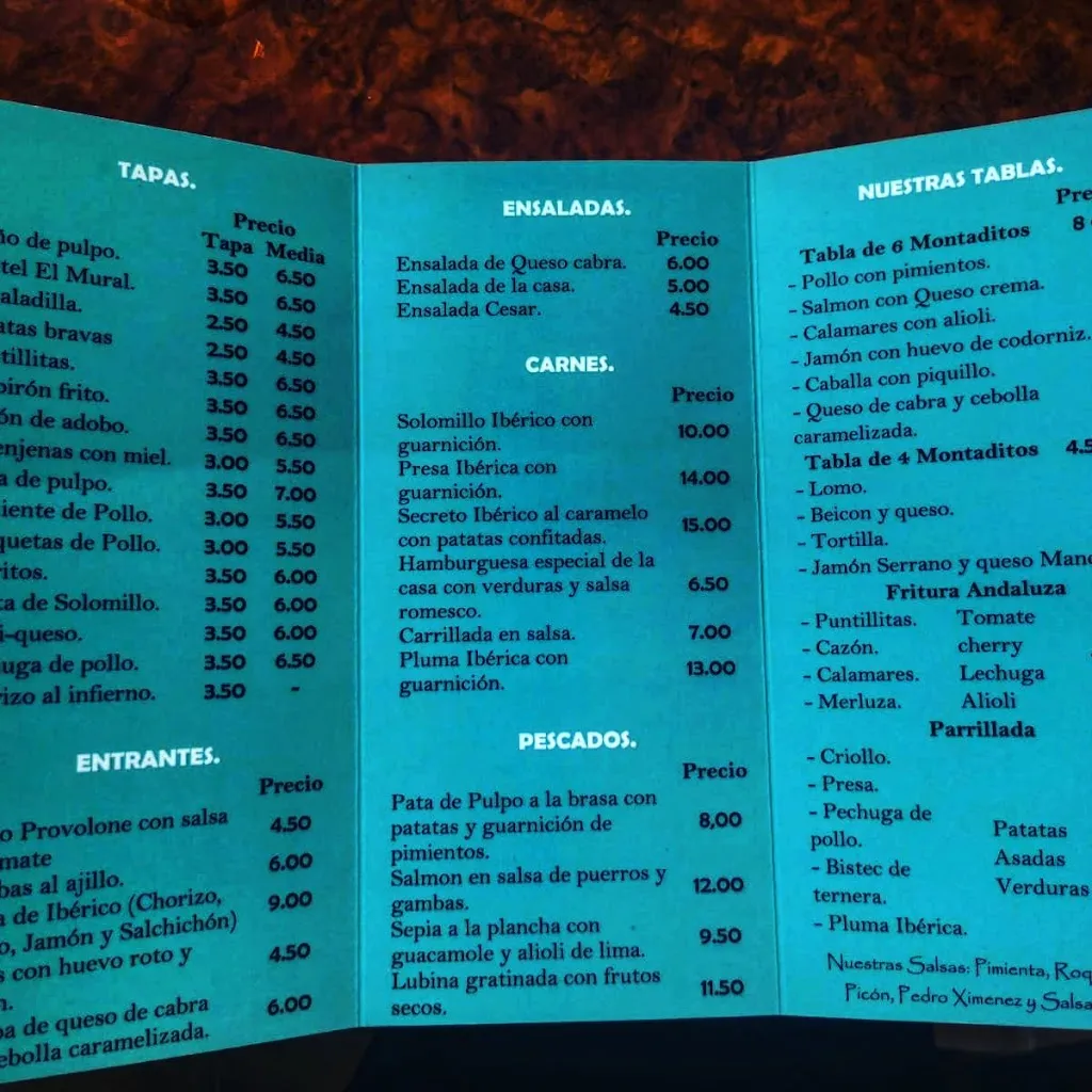 Menu_Bar El Mural_Villanueva de San Juan_image_1