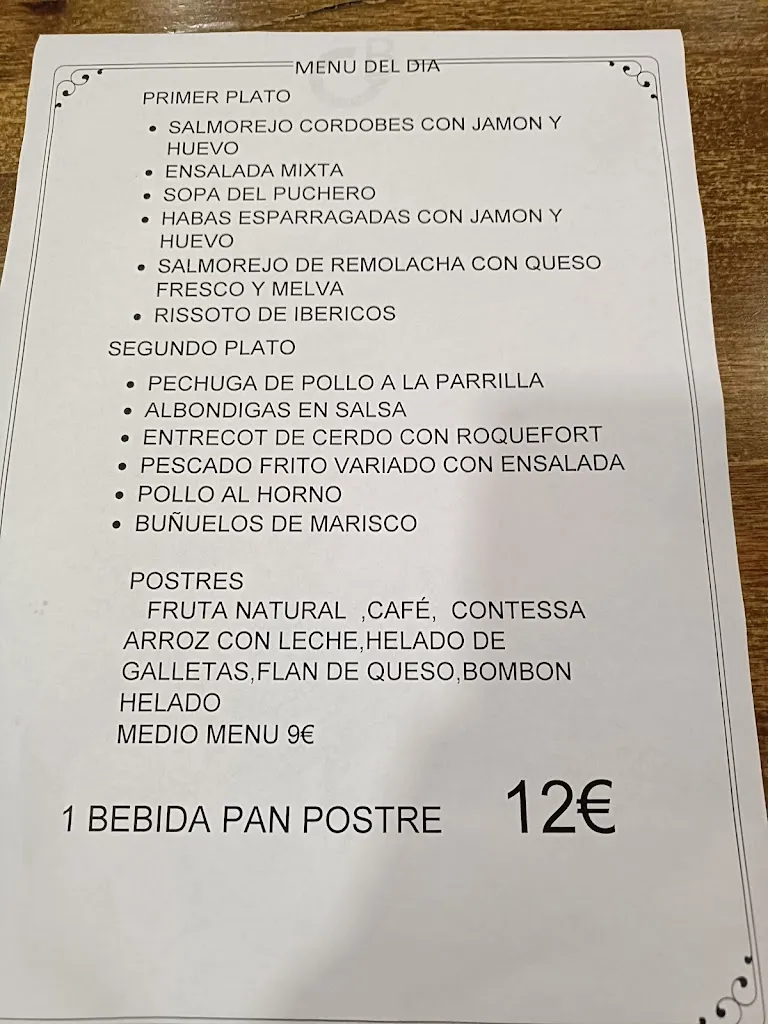 Menu_Restaurante El Caballo Blanco -_Utrera_image_1