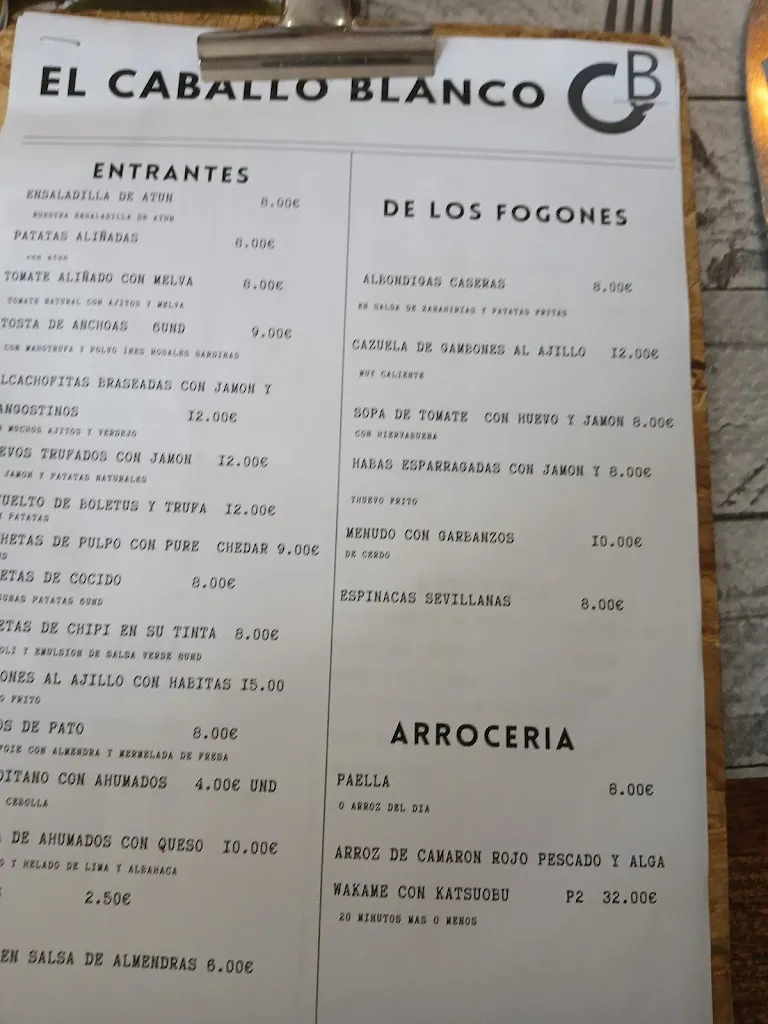 Menu_Restaurante El Caballo Blanco -_Utrera_image_4