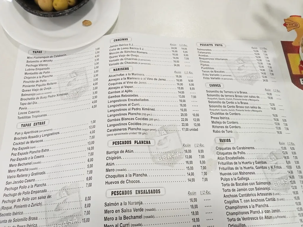 Menu_LA BRASA 2000 S L_Utrera_image_1