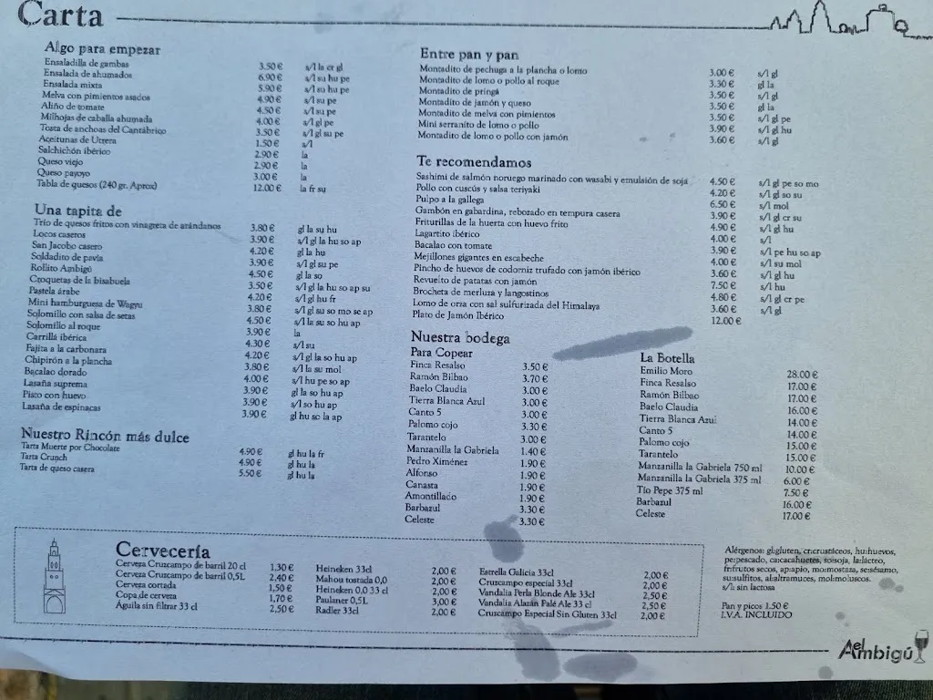 Menu_Bar El Ambigú_Utrera_image_3