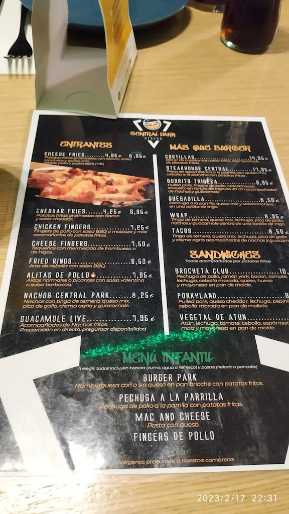 Menu_Central Park Utrera_Utrera_image_3